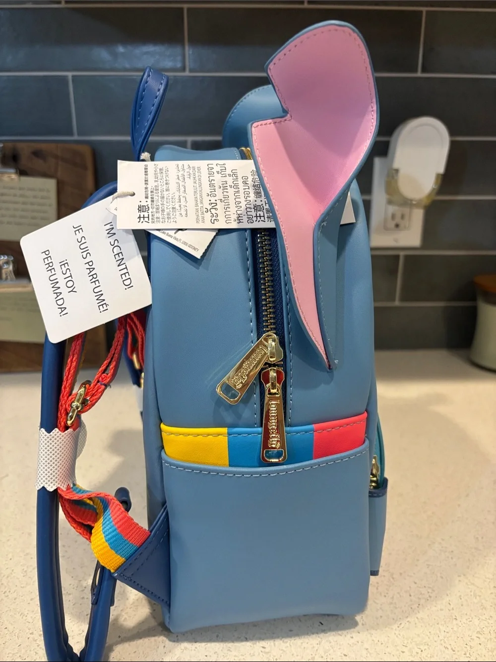 Aulani Scented Stitch With Snow Cone Loungefly Backpack NWT with minor callout